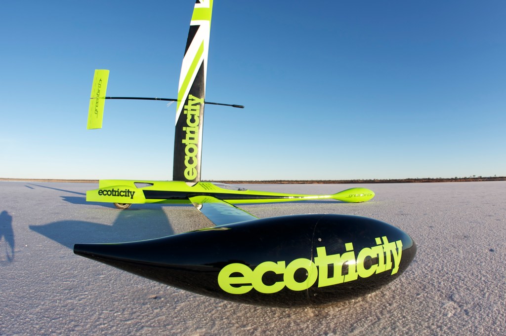 The world's fastest wind-powered vehicle, The Greenbird