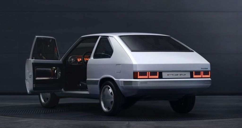 Hyundai Pony Concept EV is a restomod dream that wears brushed aluminum instead of paint