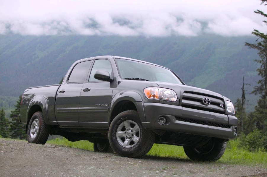 An image of a Toyota Tundra parked outside.
