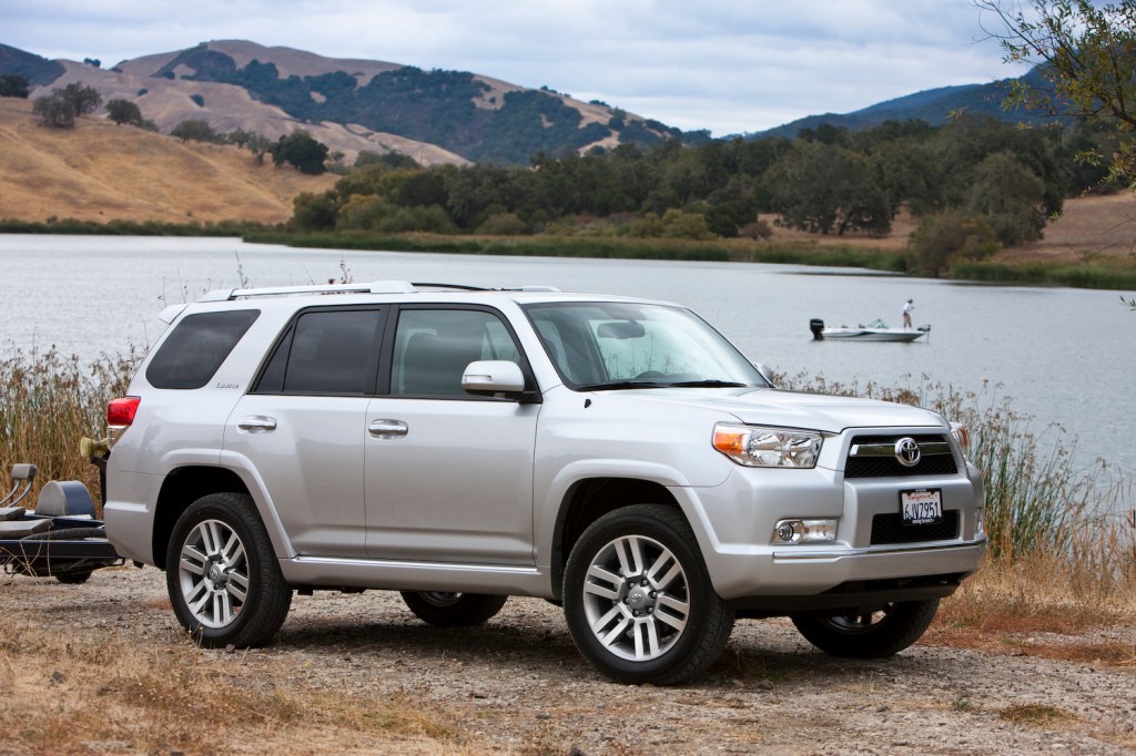 A silver 2012 Toyota 4Runner, one of the best used SUVs under $20,000