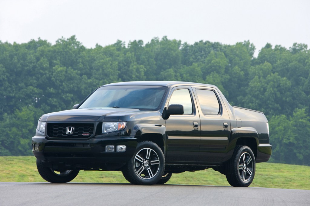 An image of a Honda Ridgeline parked outdoors.