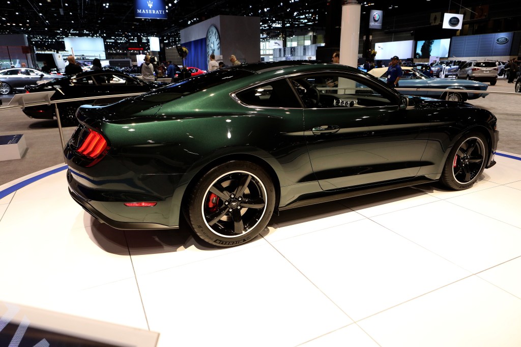 2019 Ford Mustang Bullitt is on display at the 110th Annual Chicago Auto Show. 