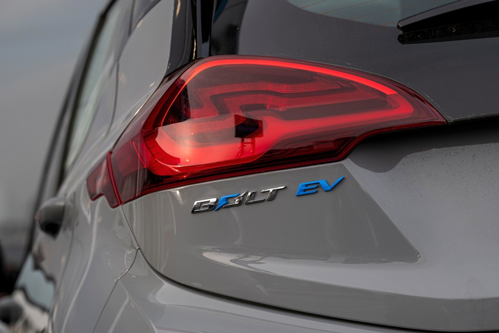 taillight of a Chevy Bolt