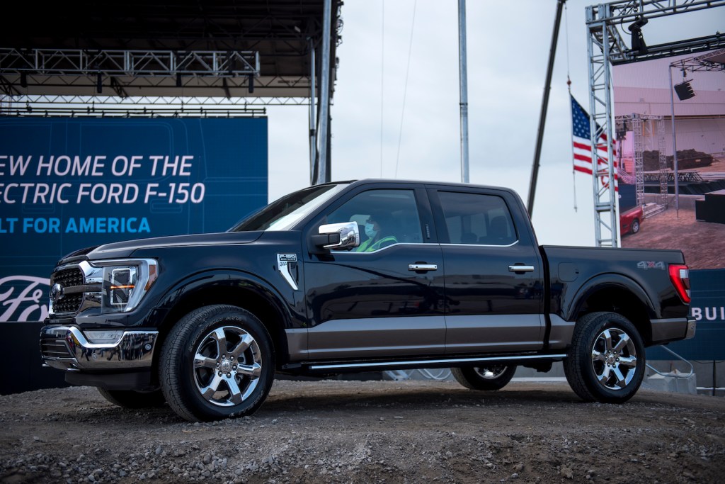 2021 Ford F-150 parked at an event
