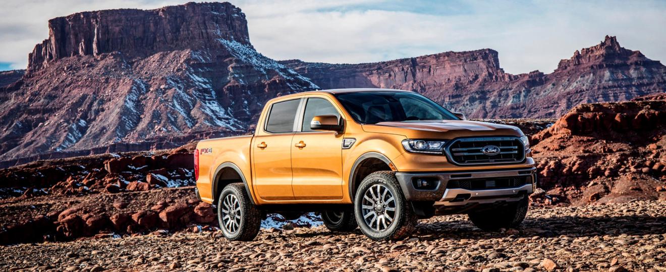 2021 Ford Ranger front 3/4 view