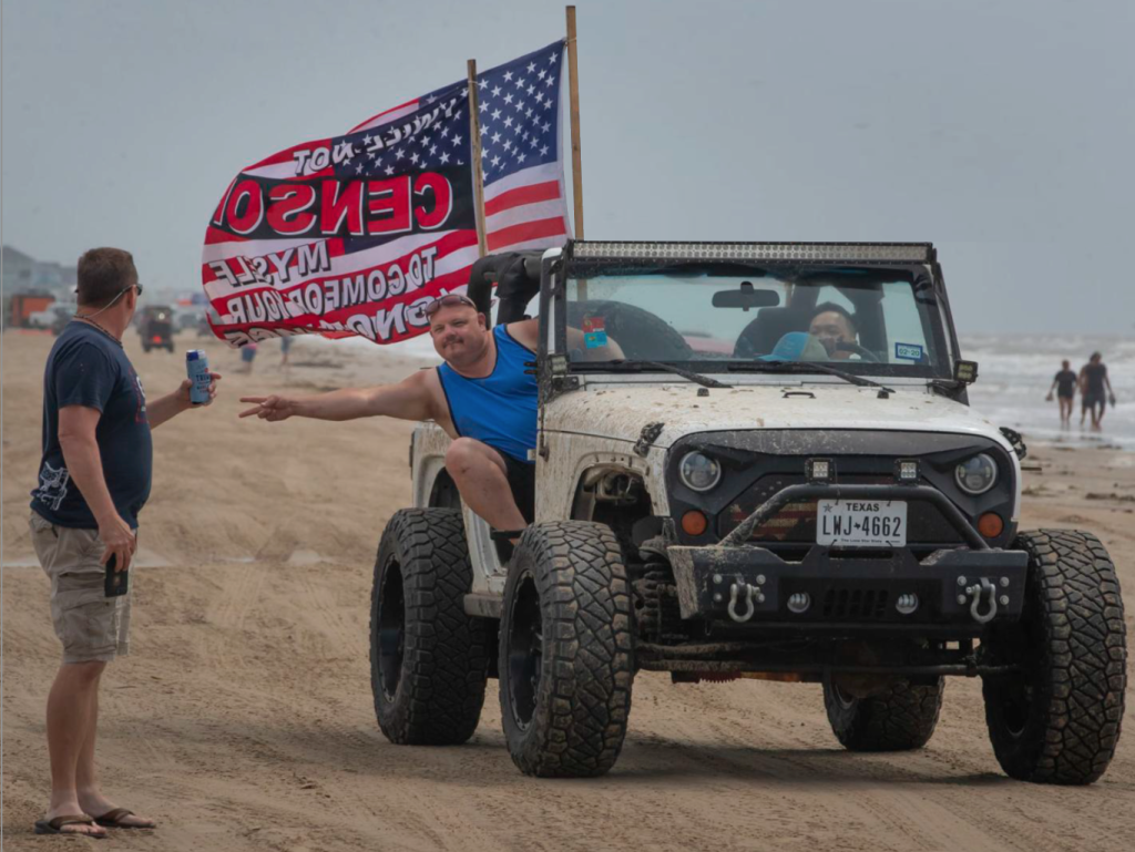 Go Topless Jeep event in Galveston, Texas