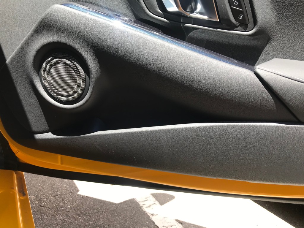 a picture of the door pocket in the 2021 Toyota Supra