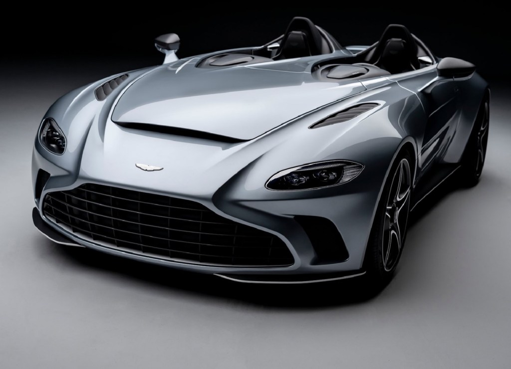 A gray 2022 Aston Martin V12 Speedster