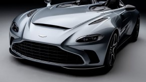 A gray 2022 Aston Martin V12 Speedster