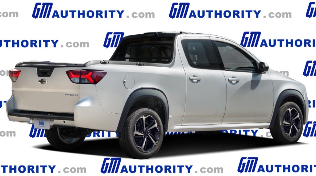 2022 Chevy Montana replacement speculation rear 3/4 view