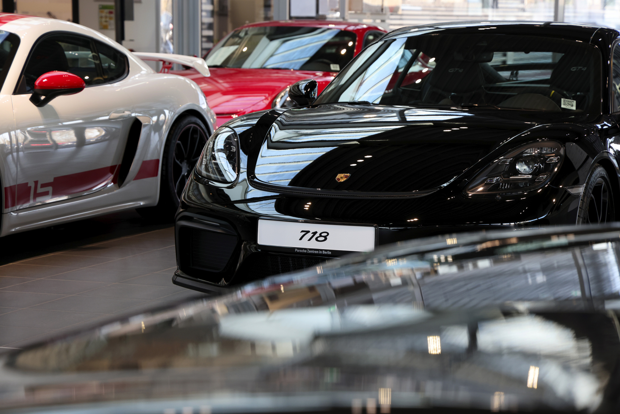 The 718 Cayman GT4 in the showroom, but is it the fastest Porsche?