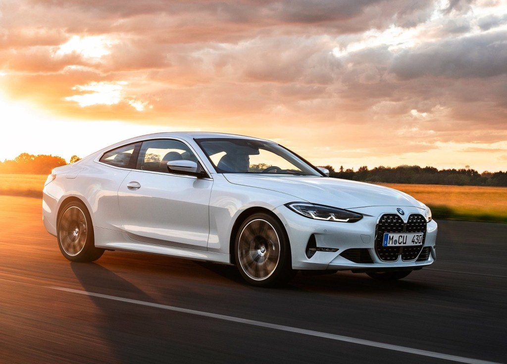 front shot of 2021 BMW 4 Series in white