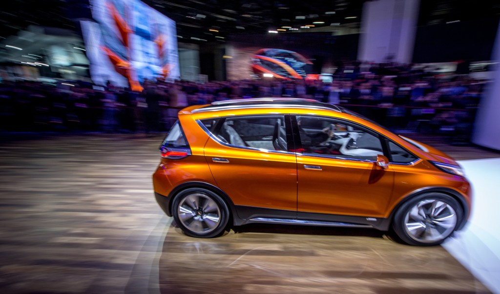 2019 Chevy Bolt in orange