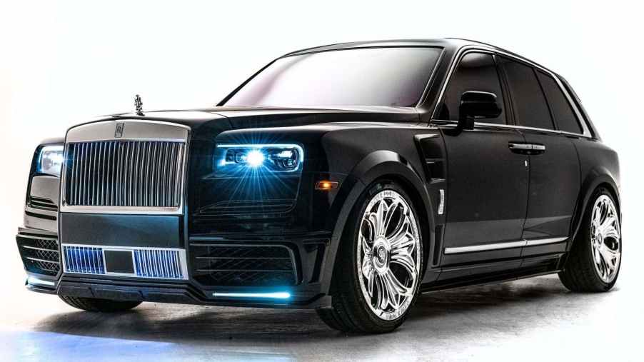 Drake's custom Rolls-Royce Cullinan against a white background