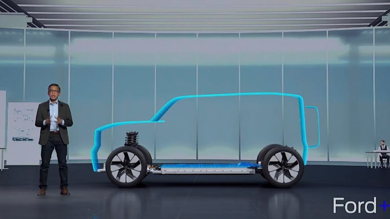The 2022 Electric Ford Bronco teaser, possibly the outline of the new Ford Bronco Warthog