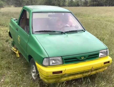 South Carolina YouTuber Has Built A Ford Festiva Lawnmower