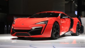 An image of a Lykan HyperSport parked indoors.