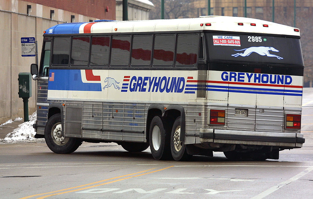 a Greyhound bus
