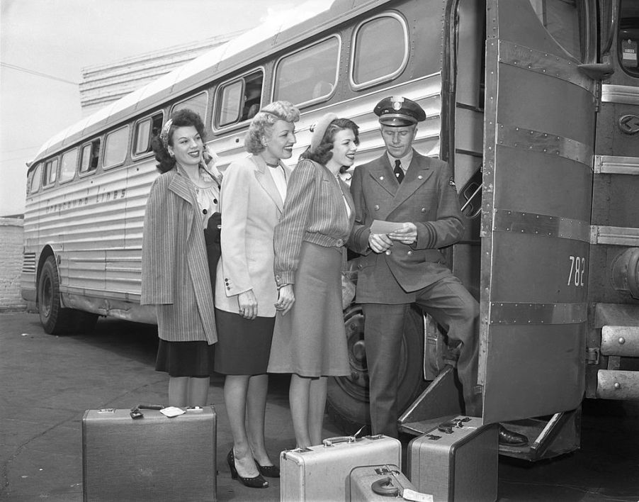 Greyhound bus vintage picture