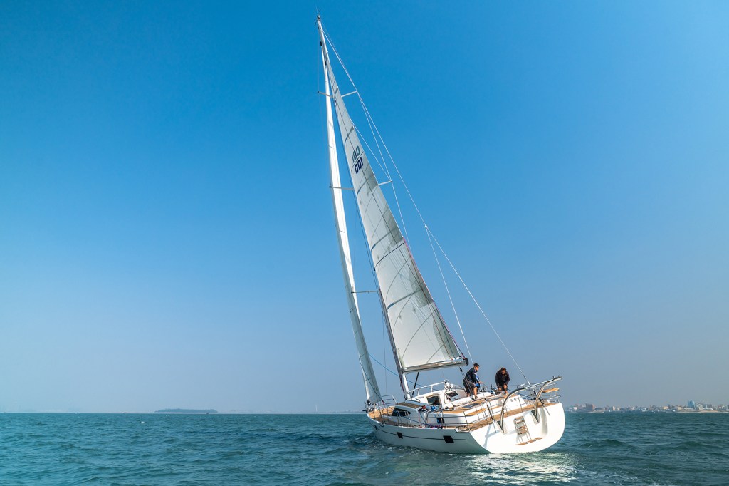 The Kraken50 sailing yacht on open water