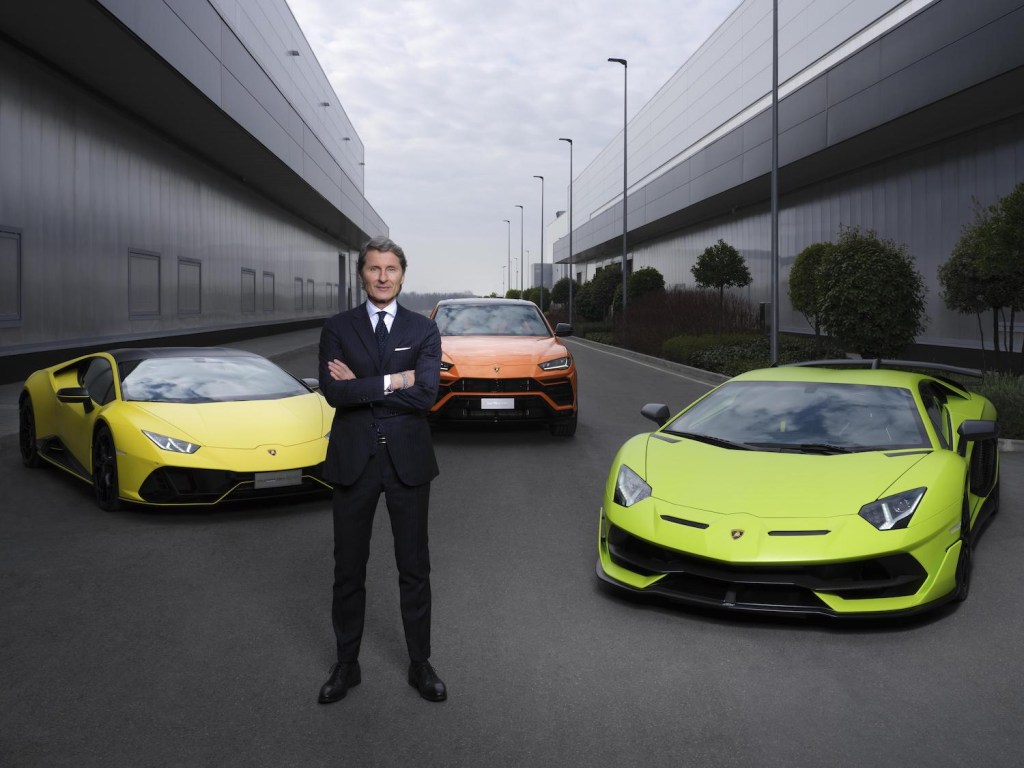 Pictured is Lamborghini CEO Stefan Winkelmann, who announced the brand's plans to launch a Lamborghini electric supercar