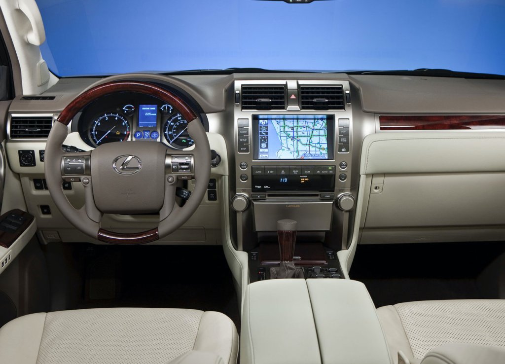 interior shot of the 2010 Lexus GX 460 