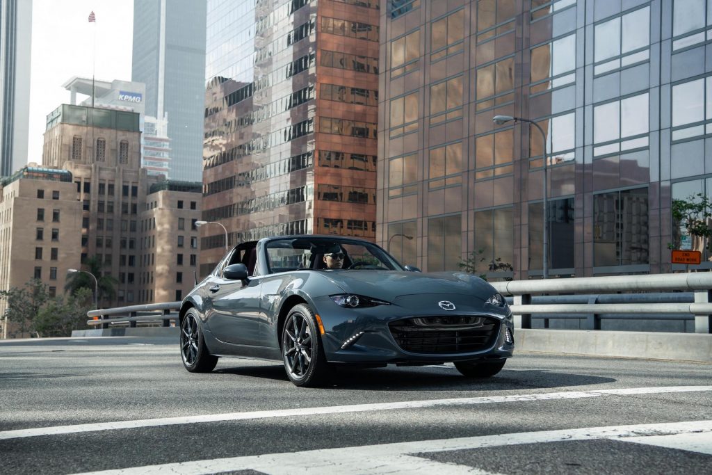 An image of a Mazda MX-5 Miata outdoors.
