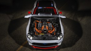 engine shot of Mustang Cobra Jet 1400 | Ford