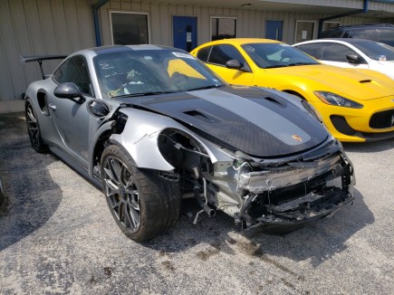 Wrecked 2018 Porsche 911 GT2 RS Banned From Ever Getting on the Road Again