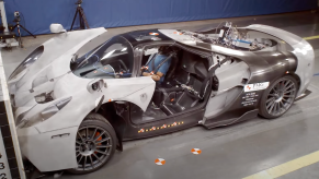 An image of a SCG 004 getting washed before its first crash test.