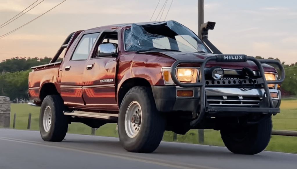 An image of a Toyota Hilux outdoors.