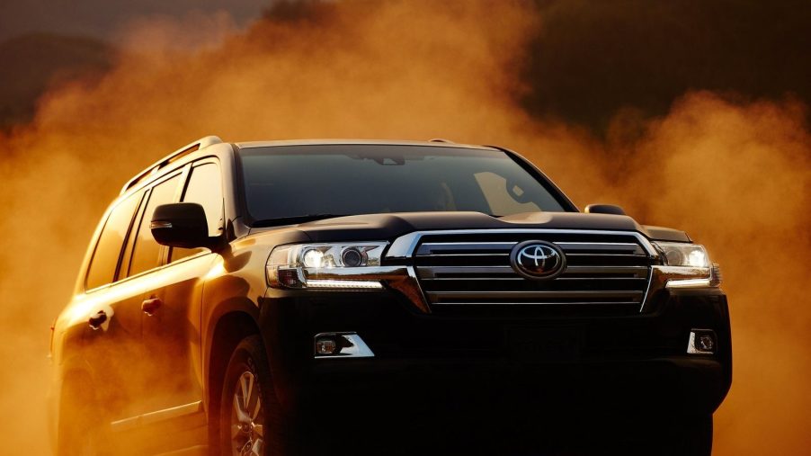 An image of a Toyota Land Cruiser outdoors.