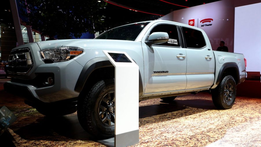 White 2020 Toyota Tacoma Trail Special Edition is on display at the 112th Annual Chicago Auto Show
