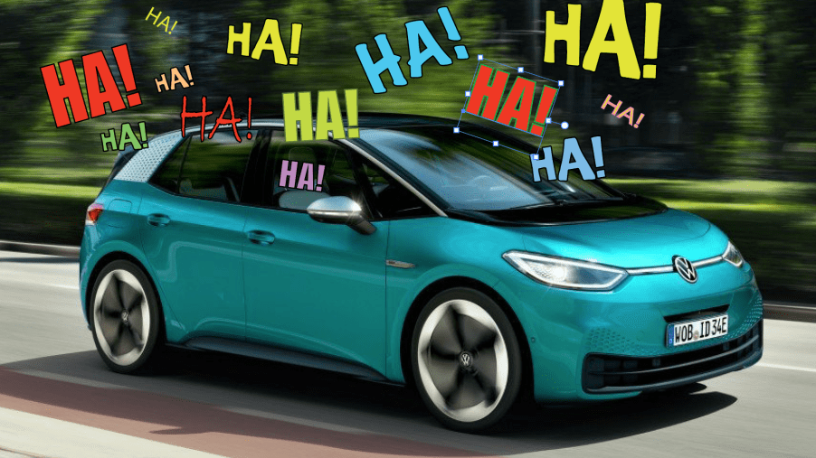 Volkswagen "Voltswagen" ha ha joke