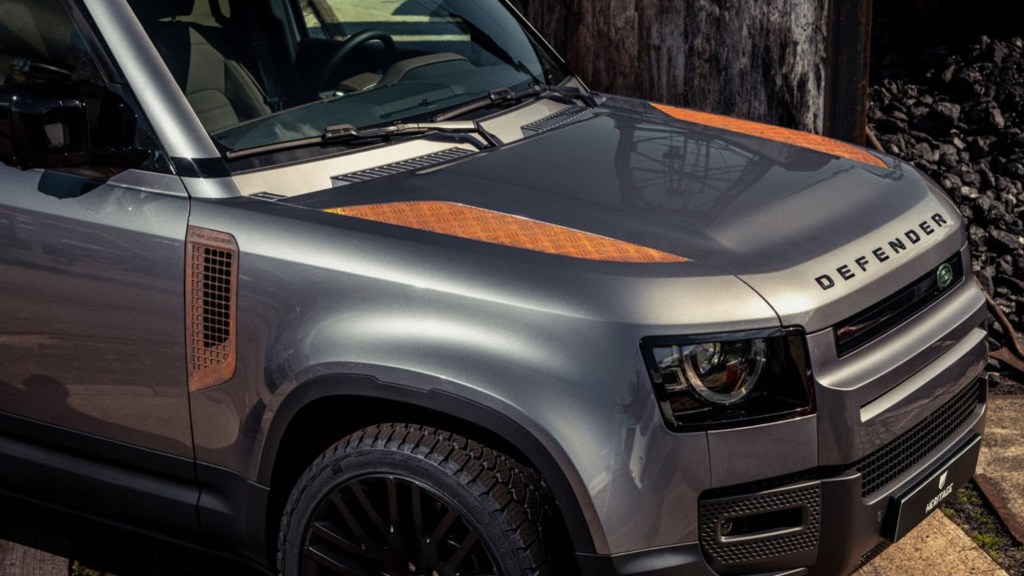 NVRD coachbuilders added rusted panels to a 2021 Land Rover Defender