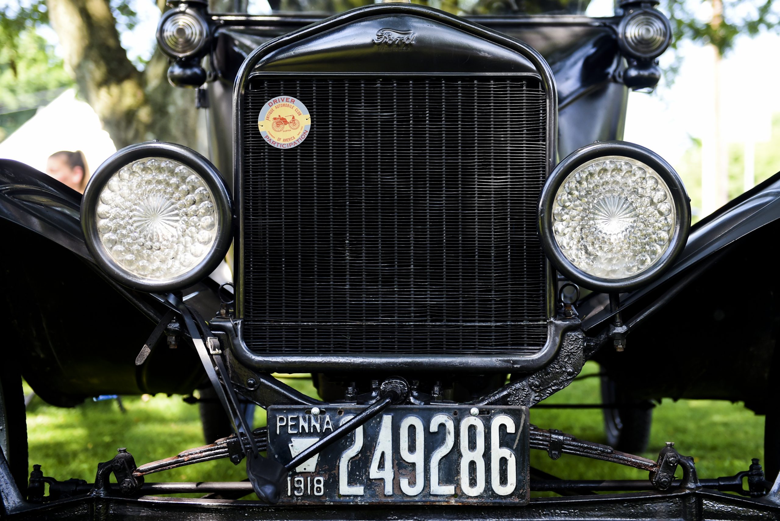 The front grille of a ford model t