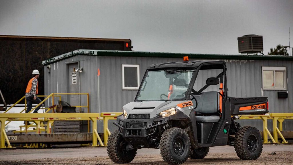 a polaris ProXD at a jobsite 