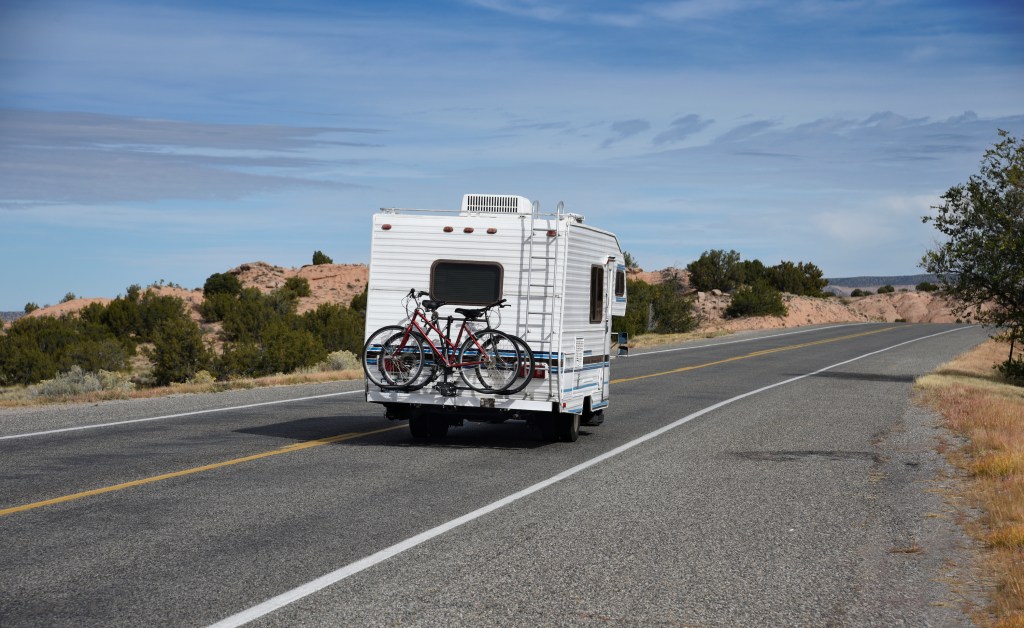 An RV on the open road