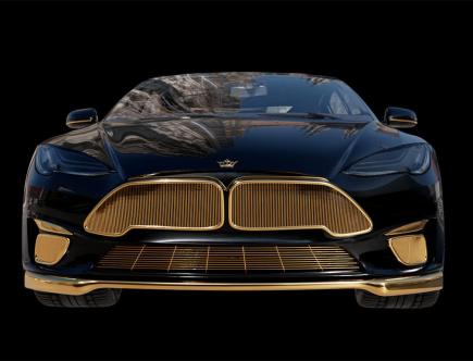 Oh No! Caviar “Transforms” Tesla Model S With Gobs of Gold Glitz