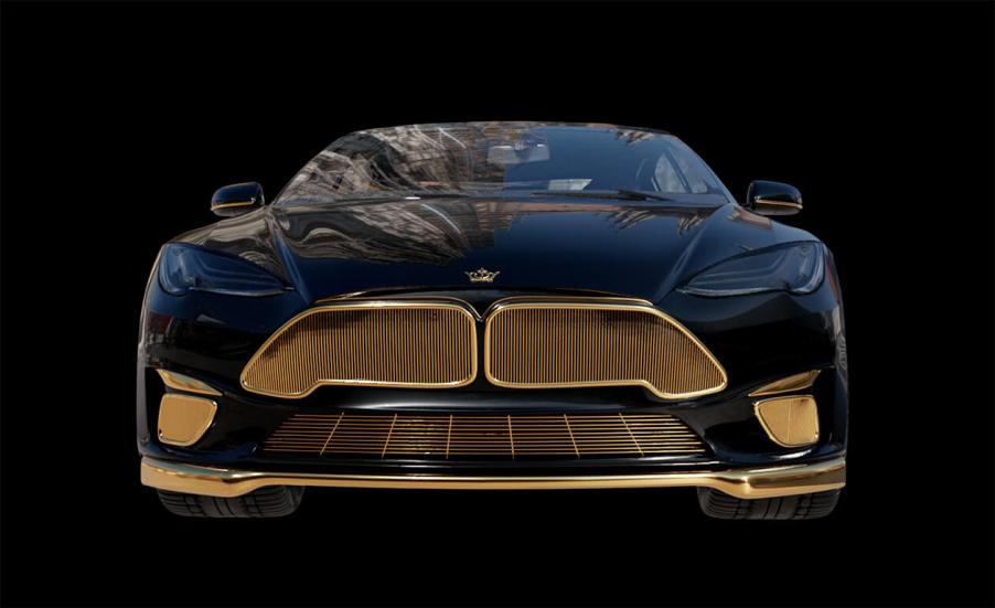 Caviar 24K gold Tesla Model S
