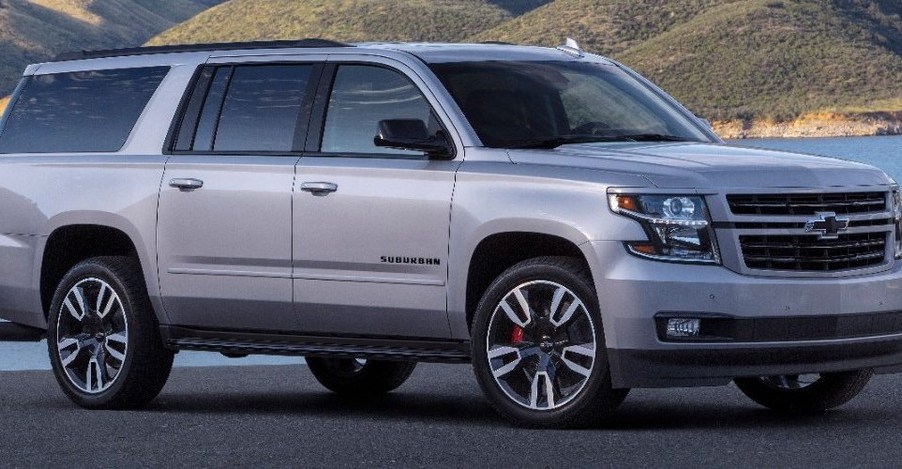 Silver 2020 Chevrolet Suburban in natural setting