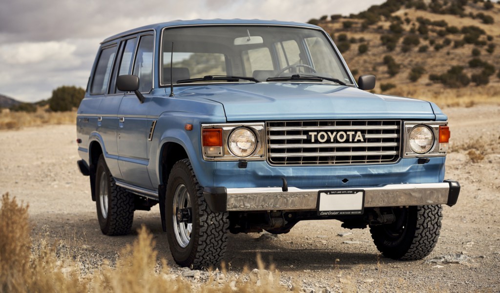 Blue 1984 Toyota Land Cruiser
