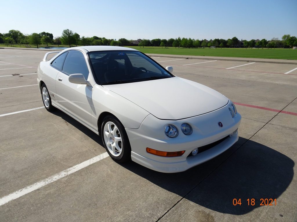 1998 Acura Integra Type R in White parked in a parking lot