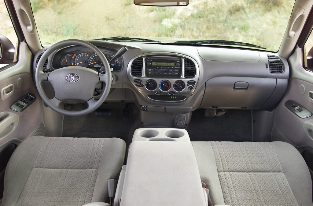 The interior of the XK30 Toyota Tundra