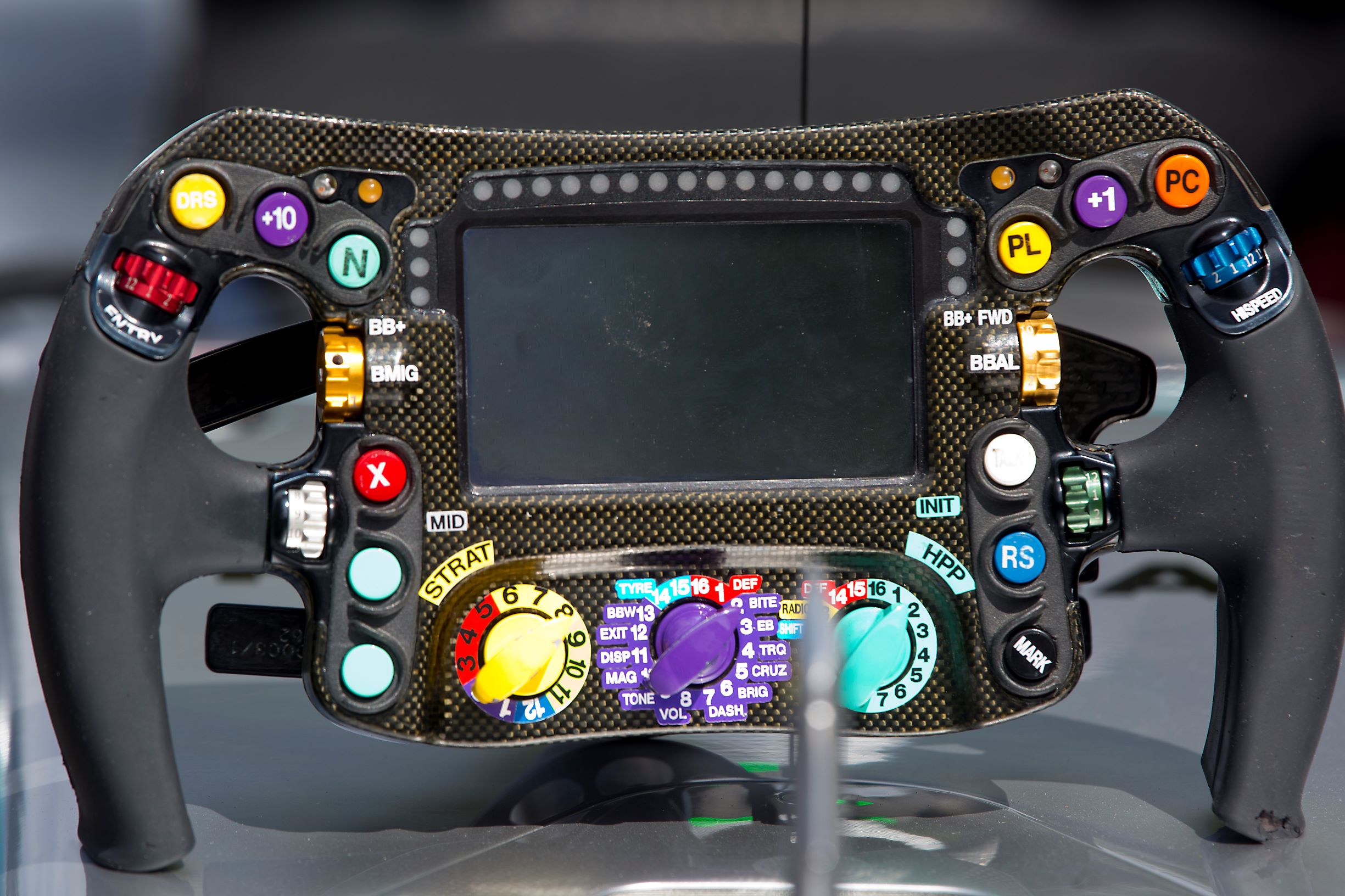 An F1 Car's Steering Wheel Is as Complex as the Rest of It