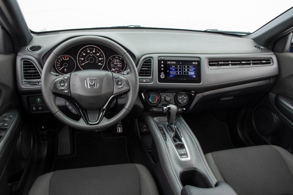 The interior of the Honda HR-V