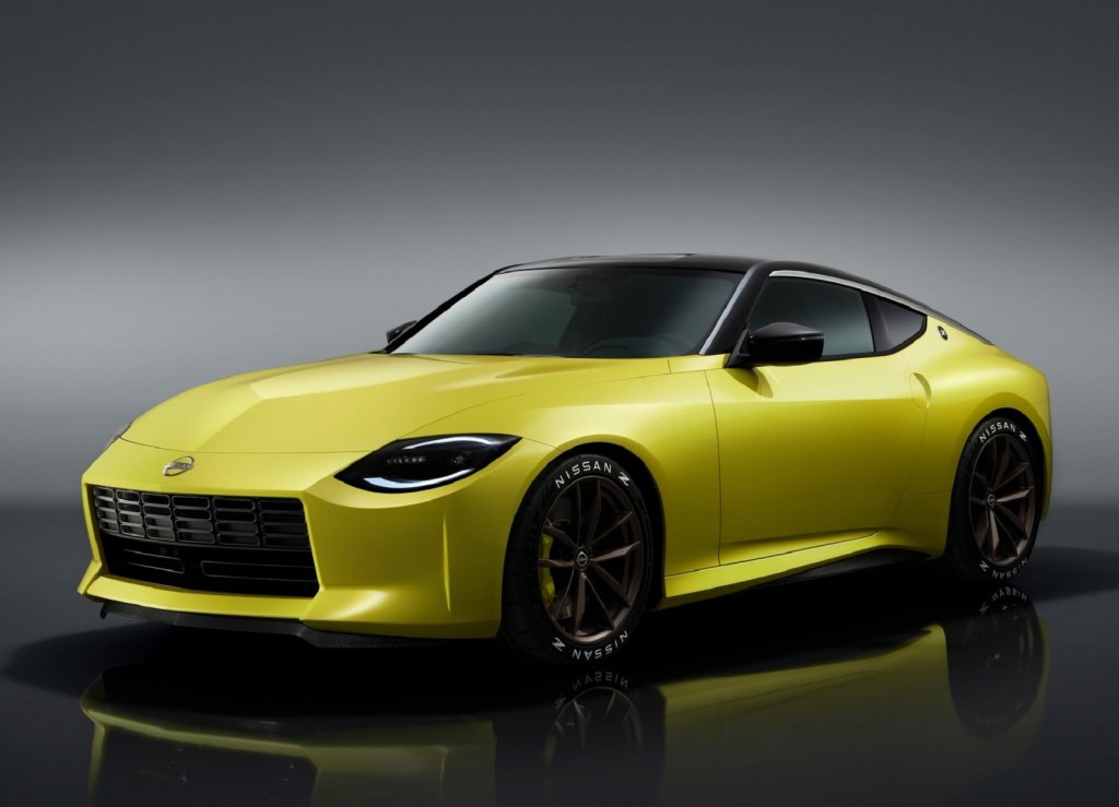 The yellow 2020 Nissan Z Proto Concept