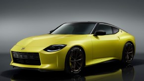 The yellow 2020 Nissan Z Proto Concept