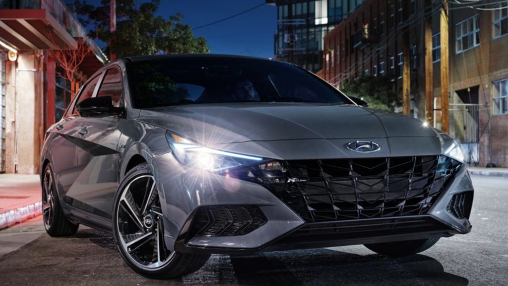 The 2021 Hyundai Elantra. 