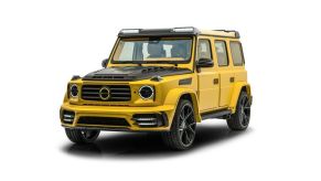 2021 Mansory Gronos Mercedes G-Wagen in bright yellow inside and out